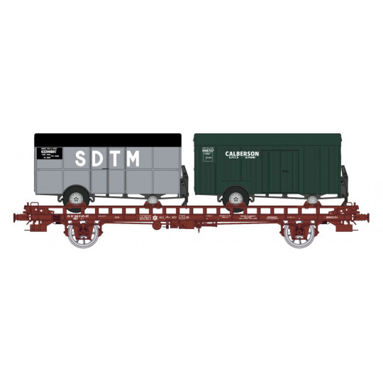 Wagon UFR bi-porteur fourgons 1/87 HO REE