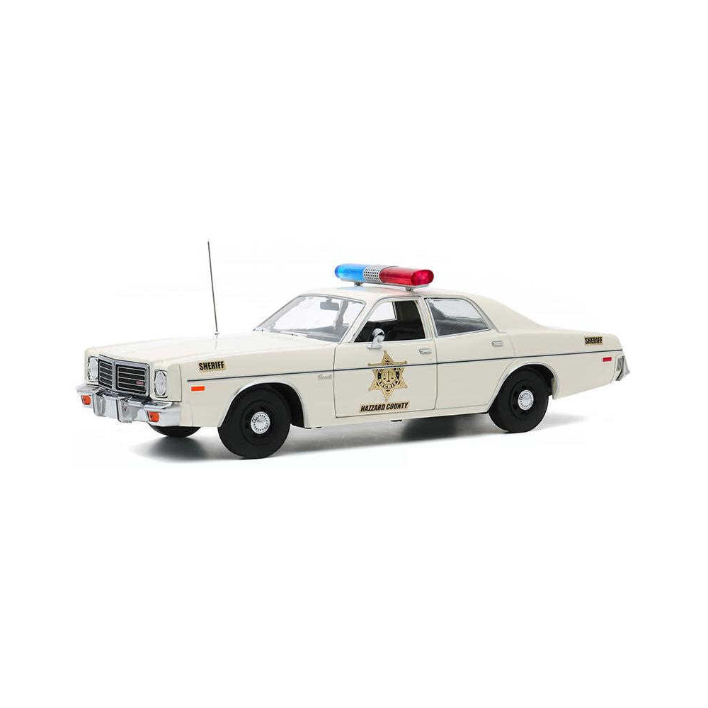 Dodge Police Coronet 1975 – DUKES OF HAZZARD – County Sheriff 1/18 GREENLIGHT