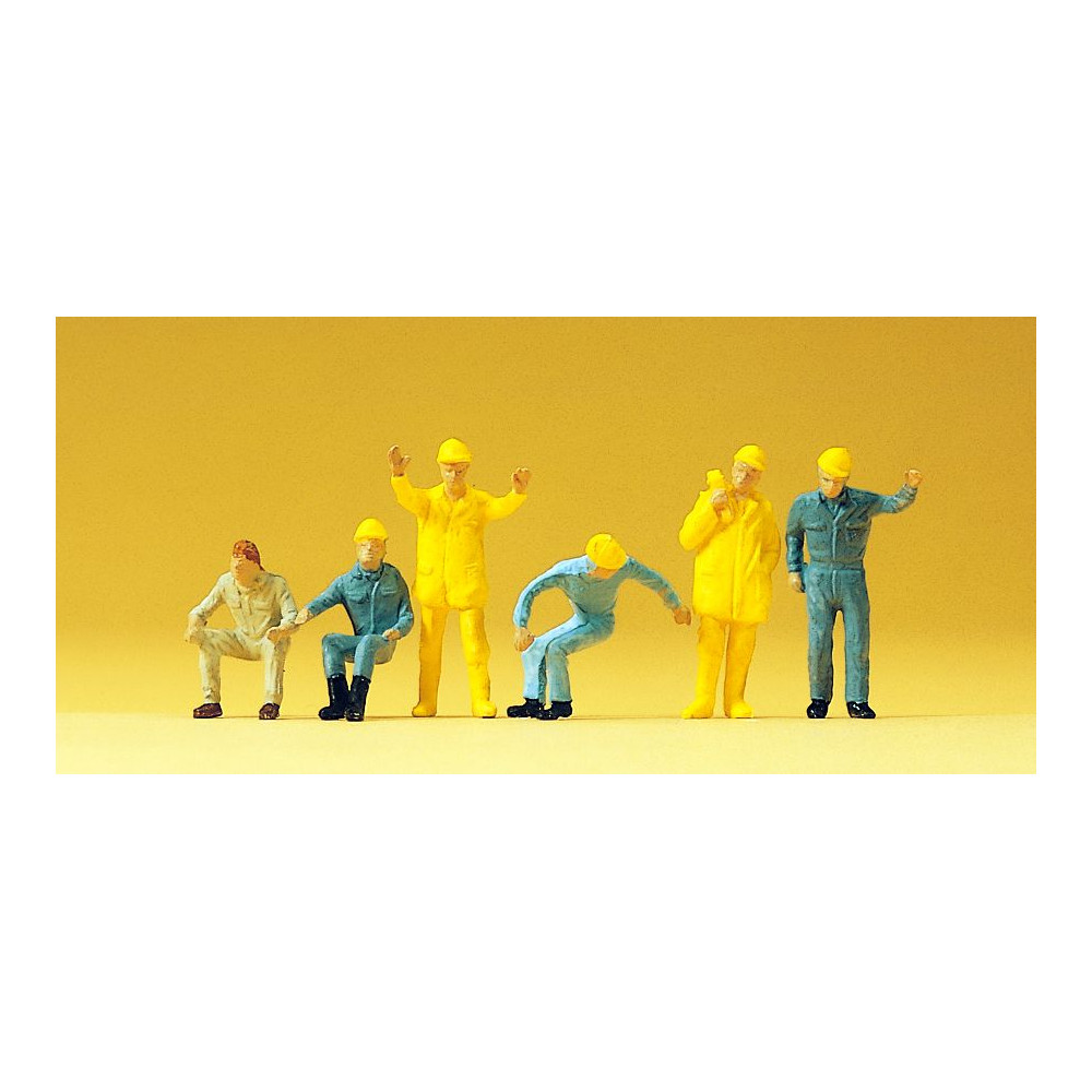 Personnel de grue mobile 1/87 HO PREISER