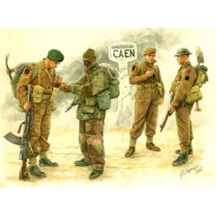 Troupes britanniques Caen 1944 (4 perso) 1/35 MasterBox