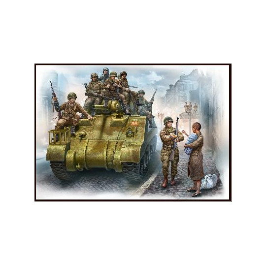 La 101e Easy Company et Tankistes britanniques France 1944 1/35 MasterBox