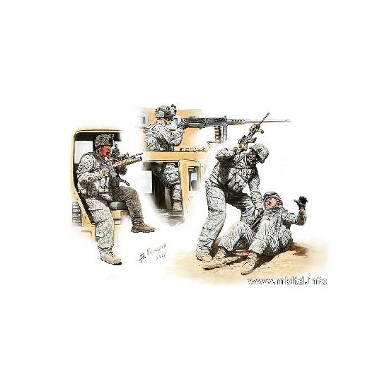 Homme à terre - US army Moyen Orient 2010 1/35 MasterBox