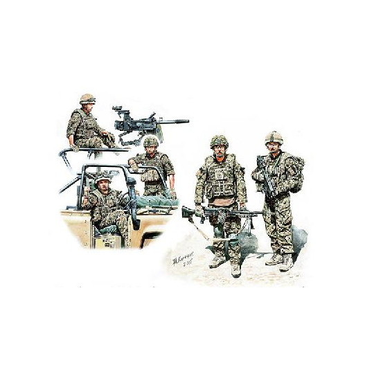 "Nous avons de la chance" soldats britanniques 2012 1/35 MasterBox