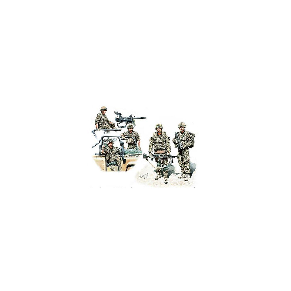 "Nous avons de la chance" soldats britanniques 2012 1/35 MasterBox