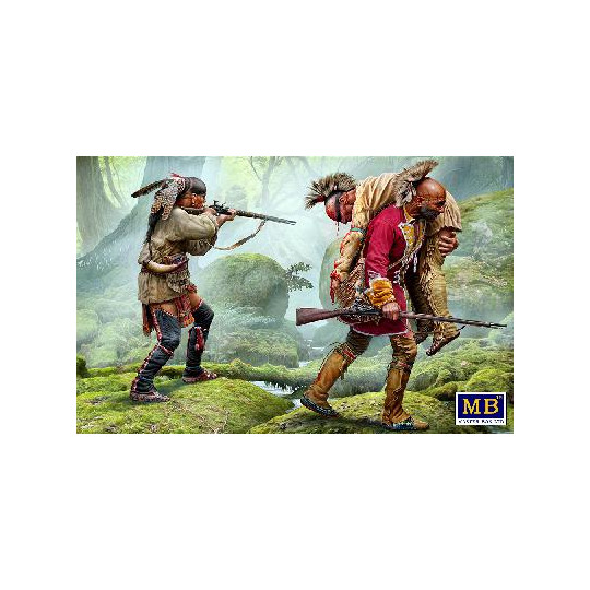 Le frère blessé Guerriers algonquins 18ème siècle 1/35 MasterBox