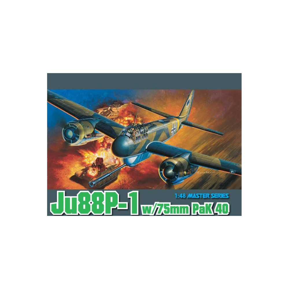 Junker Ju88P-1 anti-char PaK 40 75mm 1/48 DRAGON