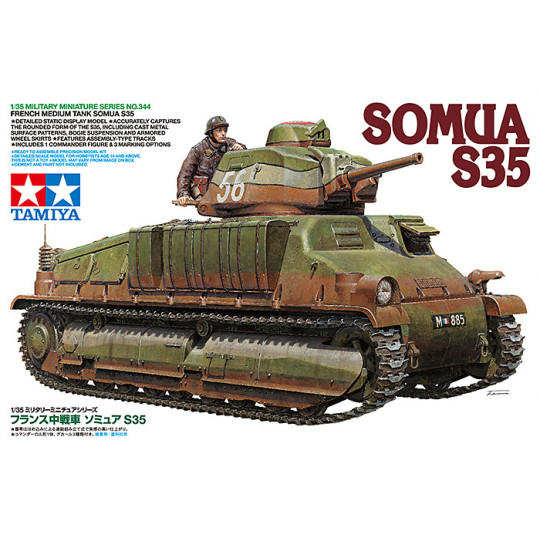 Char tank France WW2 Somua S35 1/35 TAMIYA