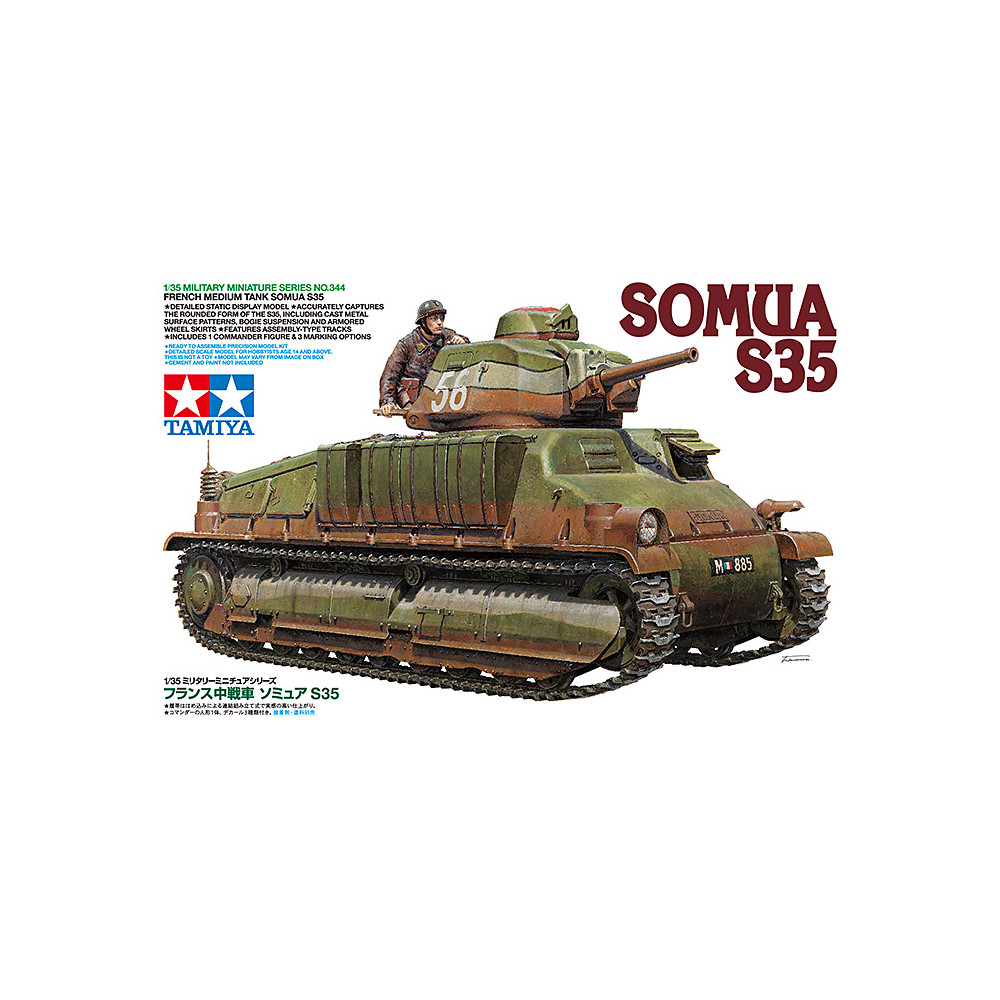 Char tank France WW2 Somua S35 1/35 TAMIYA