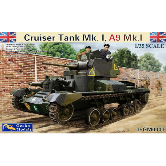 Char British WW2 Tank CRUISER MK 1-A9  1/35 GECKO Models