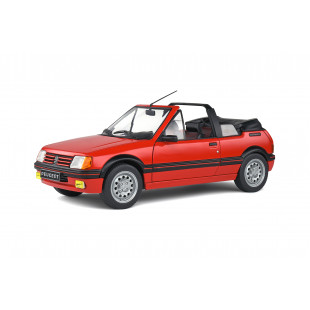 PEUGEOT 205 CTI 1986 Cabriolet Rouge Vallelunga  1/18 SOLIDO