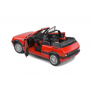 PEUGEOT 205 CTI 1986 Cabriolet Rouge Vallelunga  1/18 SOLIDO