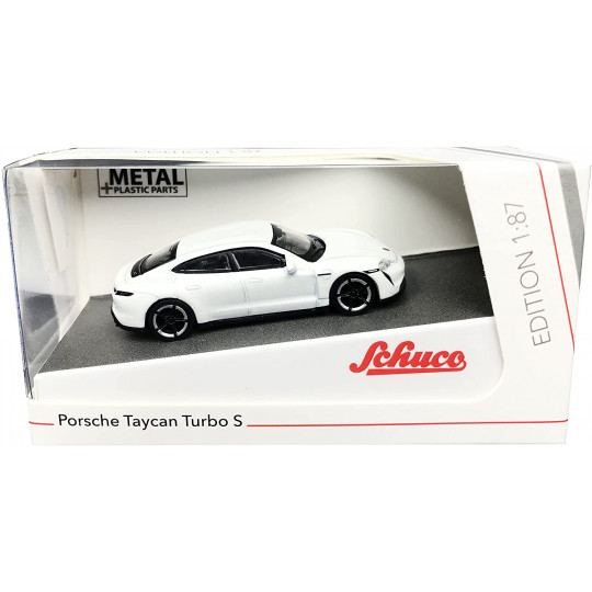 PORSCHE Taycan blanche 1/87 SCHUCO