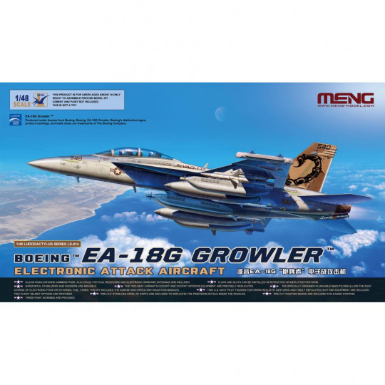 BOEING EA-18G Growler Electronic Attack Aircraft 1/48 MENG
