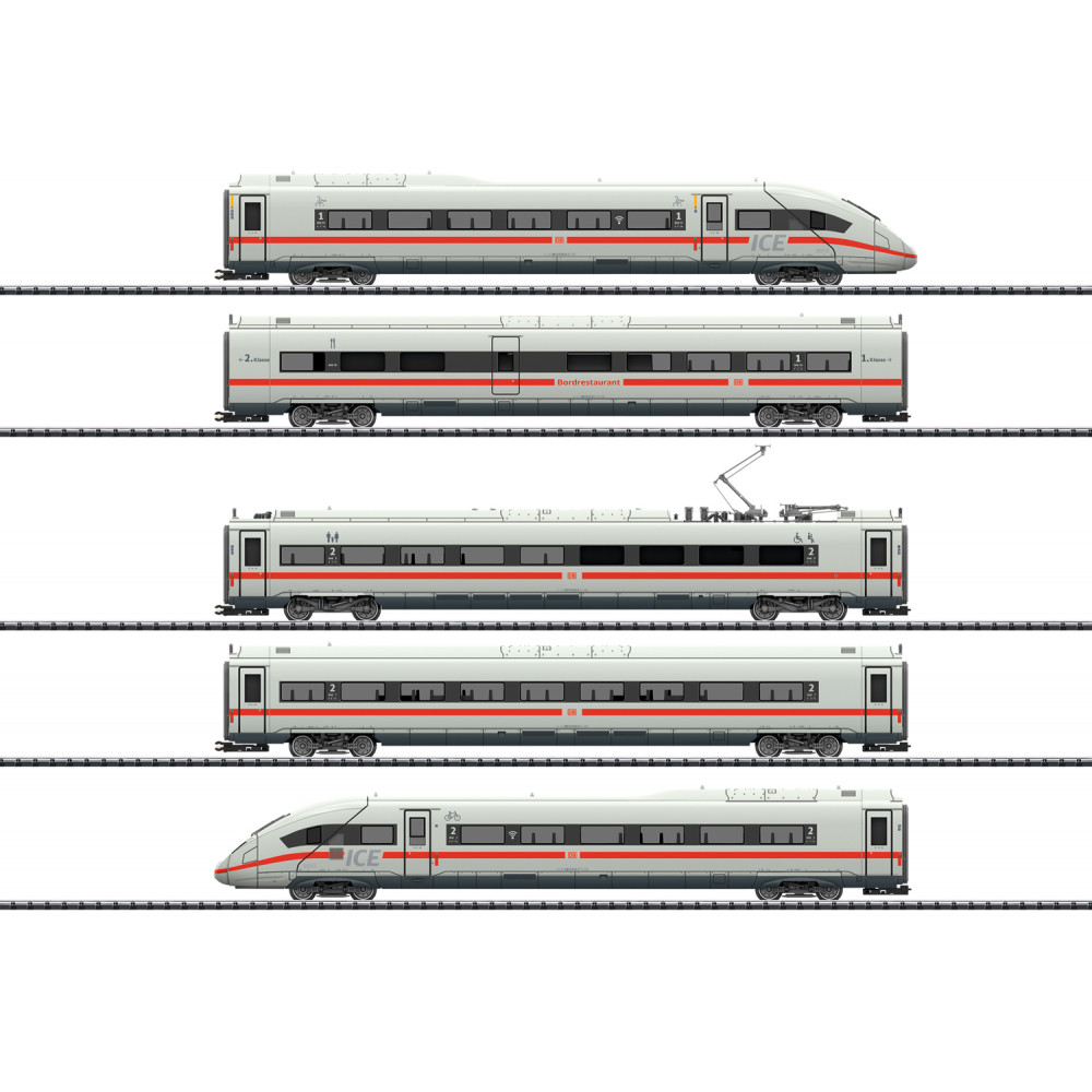 Autorail électrique Digital SON COFFRET ICE 4 DB 412/812 1/87 HO TRIX