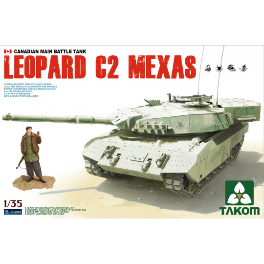 Char tank Leopard C2 Mexas maquette 1/35 TAKOM