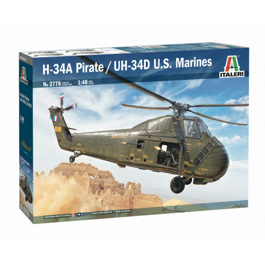 Helico Sikorsky H-34A PIRATE/ UH-34D U.S.MARINES 1/48 ITALERI