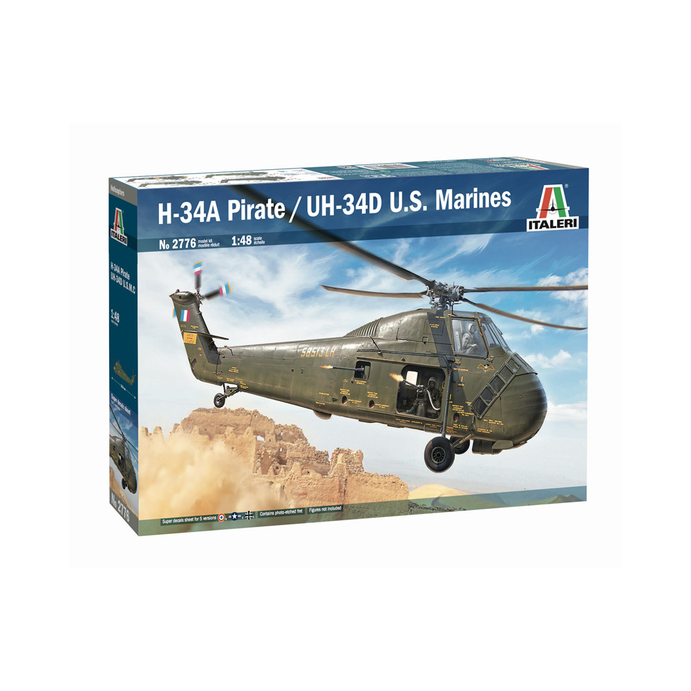 Helico Sikorsky H-34A PIRATE/ UH-34D U.S.MARINES 1/48 ITALERI