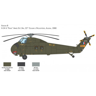 Helico Sikorsky H-34A PIRATE/ UH-34D U.S.MARINES 1/48 ITALERI