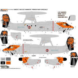 Grumman E-2C HAWKEYE 2000 Aéronavale French Navy 1/48 KINETIC