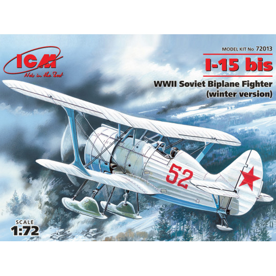 I-15bis chasseur biplan sovietique WW2 1/72 ICM