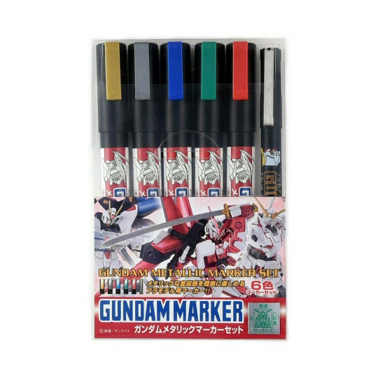 Marqueurs : Set 1 "Metallic" pour Gundam AMS-121 GUNZE