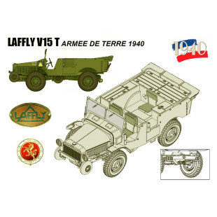 Laffly V1ST & AC 25mm SA34 Armée de Terre France 38-40 1/35 ICM