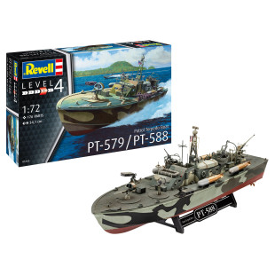 Navire Vedette lance-torpille Patrol Torpedo Boat PT-588 /PT-579 maquette 1/72 REVELL