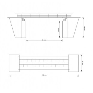 Maquette pont court 1/87 HO AUHAGEN