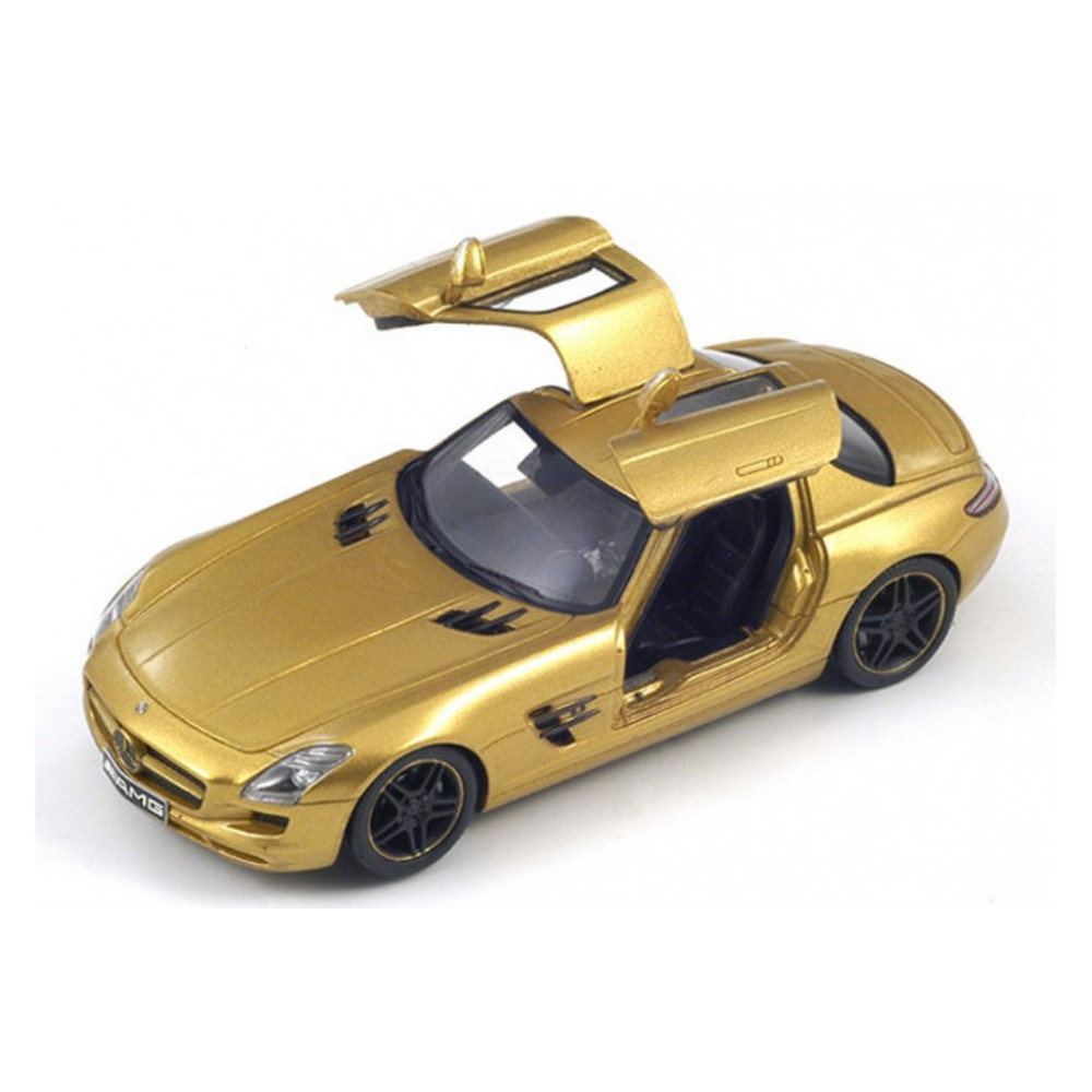 Mercedes Benz SLS avec portes ouvertes or 1/43 SPARK