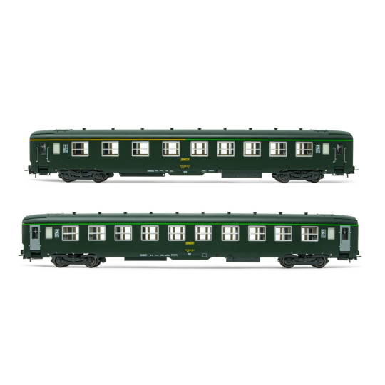 Coffret Voitures DEV AO Couchette SNCF 2cl & 1/2 1/87ème JOUEF