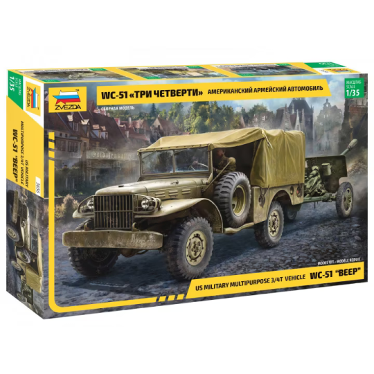 Camion US Dodge WC-51 "BEEP" WW2 1/35 ZVEZDA