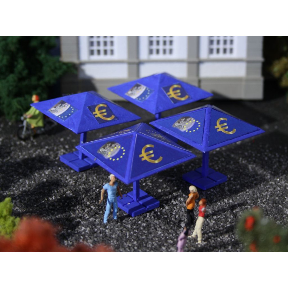 4 Parasols "Euro" 1/87 VOLLMER