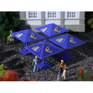 4 Parasols "Euro" 1/87 VOLLMER