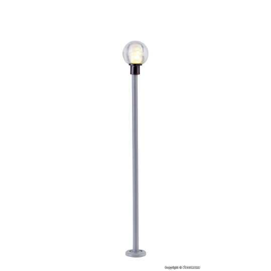 Lampadaire boule moderne LED blanc chaud 1/87 VIESSMANN