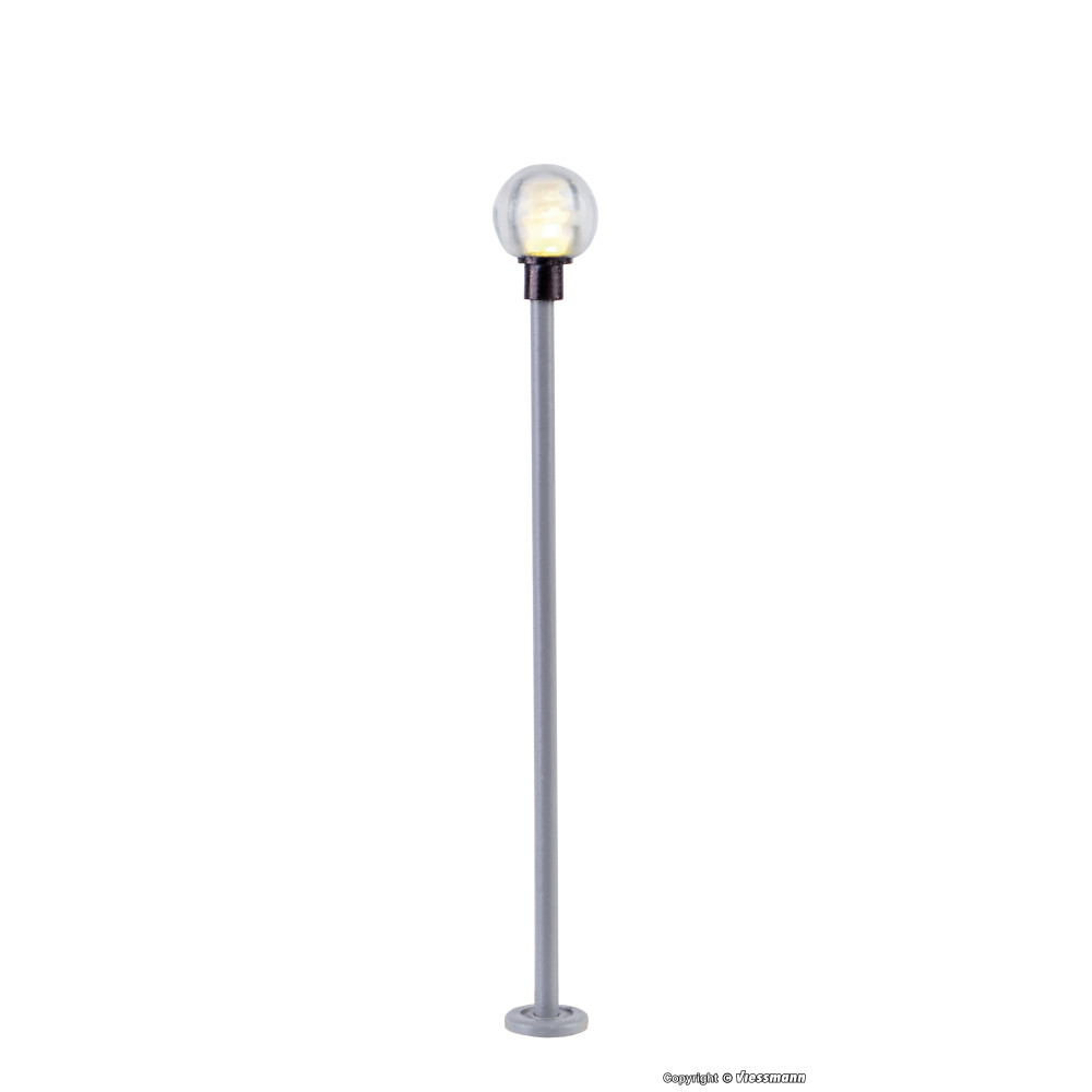 Lampadaire boule moderne LED blanc chaud 1/87 VIESSMANN