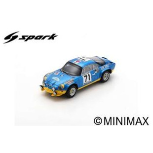 ALPINE A110 n°71 1er au Critérium des Cévennes 1971 1/43 SPARK