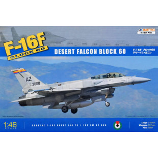 General Dynamics F-16 F Desert Falcon block60 maquette 1/48 KINETIC