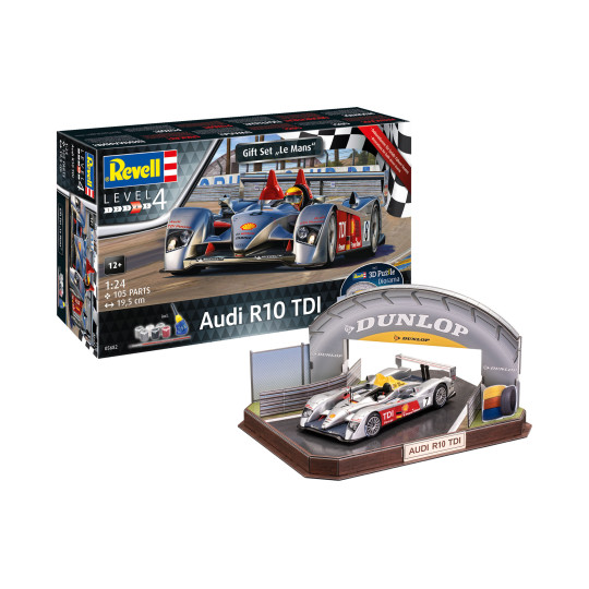 Coffret Cadeau Audi R10 TDI LeMans + 3D Puzzle maquette 1/24 REVELL