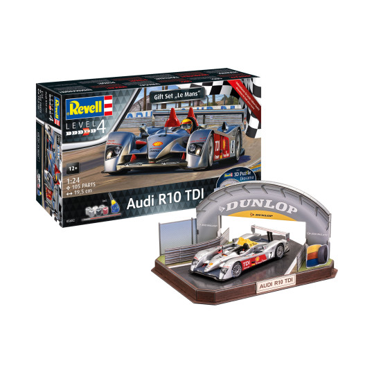 Coffret Cadeau Audi R10 TDI LeMans + 3D Puzzle maquette 1/24 REVELL