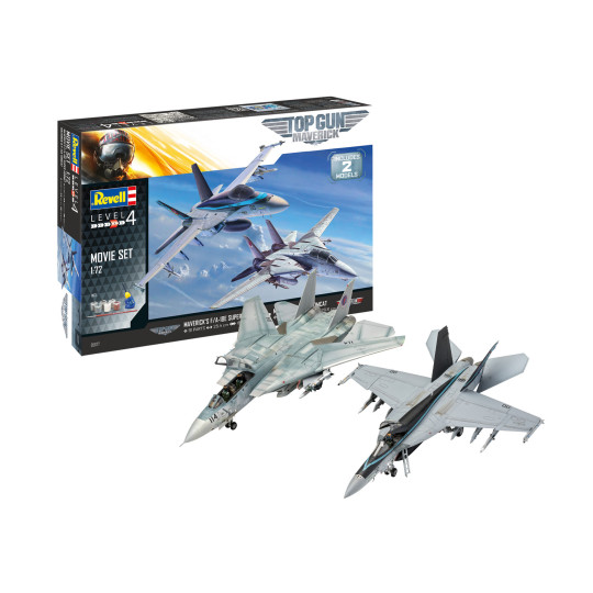 Coffret Cadeau "Film Top Gun" Tomcat & Super Hornet maquette 1/72 REVELL