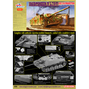 Char WW2 JagdPanzer IV maquette 1/35 DRAGON