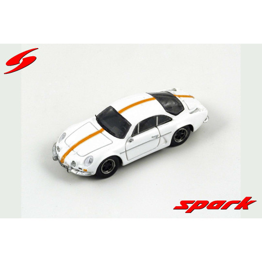 Alpine Renault A110 1300S 1966 blanche rayure orange 1/87 SPARK