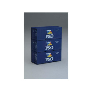 Set de 3 containers P&O 1/87 HO PIKO