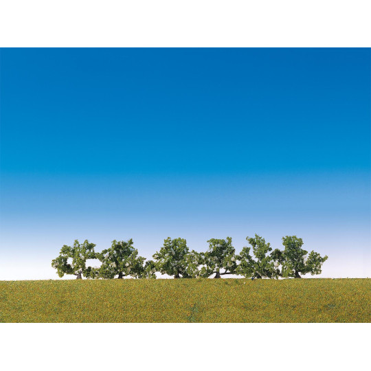 6 buissons à fleurs blanches 1/87 HO FALLER