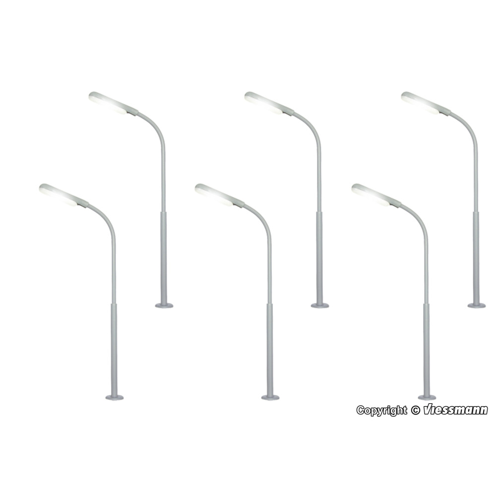 Lampadaires de rue LED blanc 1/87 VIESSMANN