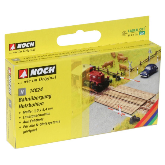 Planches en bois pour passage de voies - 1/144 "N" NOCH