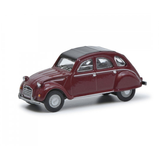 CITROËN 2 CV bordeaux 1/87ème HO SCHUCO