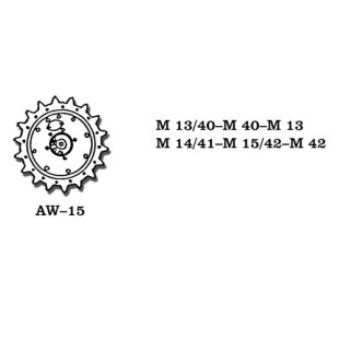 Char tank ROUES pour Maquette Fiat M-13 M-15 1/35 FRIULMODEL