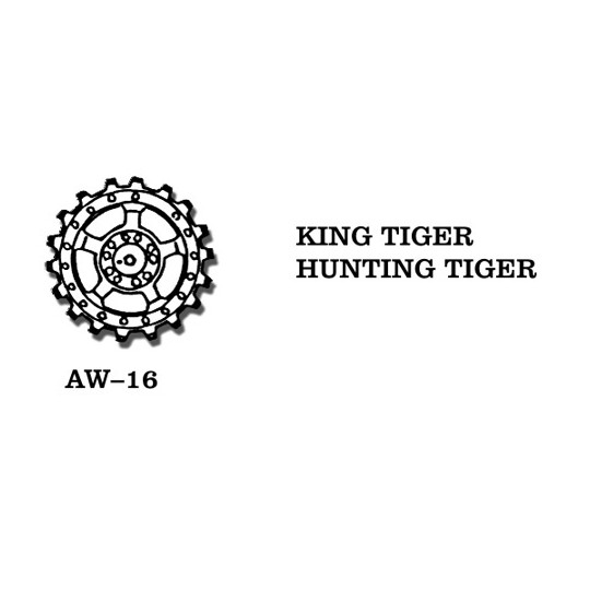 Char tank ROUES pour Maquette Tigre KING TIGER 1/35 FRIULMODEL