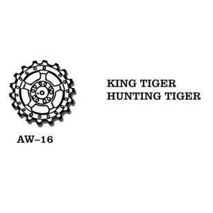 Char tank ROUES pour Maquette Tigre KING TIGER 1/35 FRIULMODEL